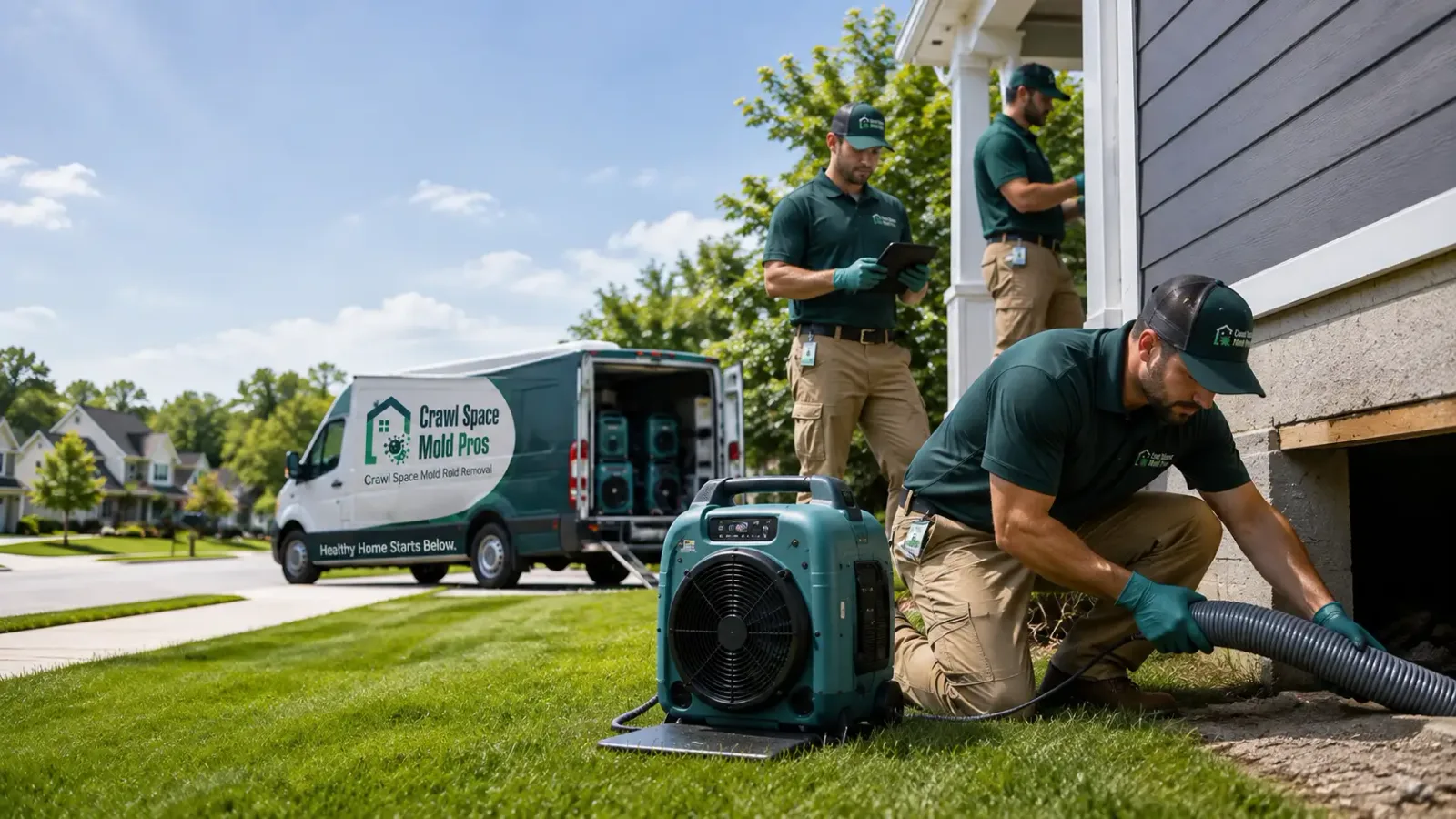 Crawl Space Mold Removal in Modale, IA